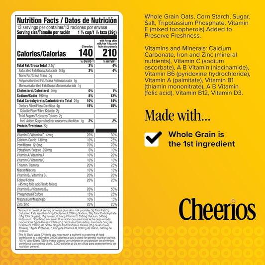1.5g soluble fiber per serving toward the 3g daily heart-health target