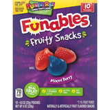 Funables Fruity Snacks, Gluten Free Berry Gummies for Healthy Grab and Go Commute and Travel Snack