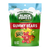 Black Forest Gummy Bears On-the-Go Candy - Resealable Bag of Real Fruit Gummies for Travel and Hiking, 10 oz Single