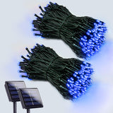 Lumimuse Solar Patio String Lights – 200 LED Dusk-to-Dawn Outdoor Lighting for Backyard Dining, Gazebo and Tree Wrap, No Outlet Needed