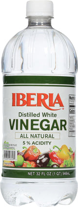 Iberia Distilled White Vinegar – Non-Toxic Household Staple for Homes with Young Children