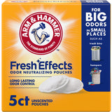 ARM & HAMMER Fresh Effects Pouches – Portable Odor Neutralizer for Car Trunks on Road Trips