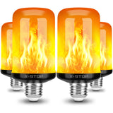 Y-STOP Flame Effect Light Bulb – Flickering Amber Glow for Living Room Aesthetic and Cozy Bedroom Decor, 2 Pack
