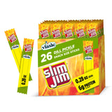 Slim Jim Smoked Meat Sticks, Vlasic Dill Pickle – 6g Protein Snack for Between-Meeting Fuel and Focus