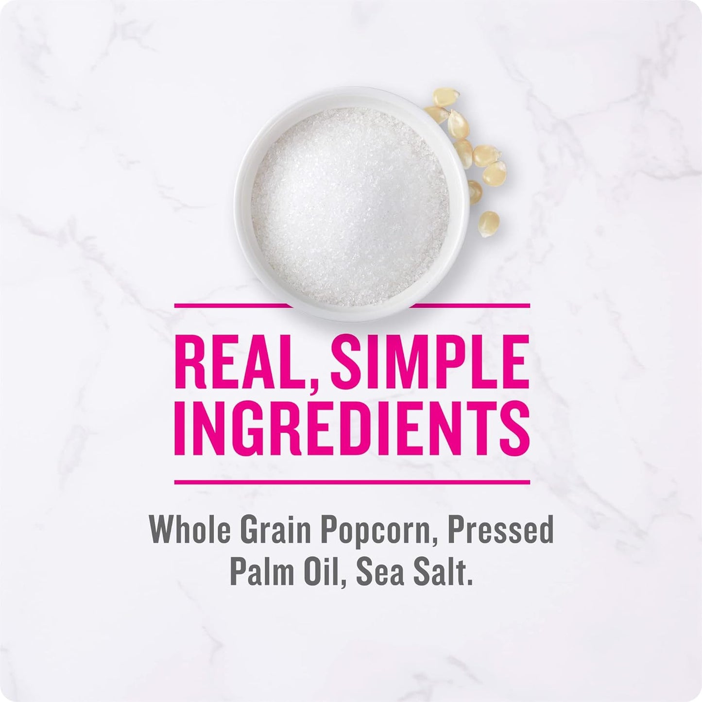 Angie's BOOMCHICKAPOP Sea Salt Microwave Popcorn, 6 Count – Whole Grain Mindful Snacking for Stress-Free Home Ritual