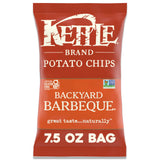 Kettle Brand Potato Chips Backyard Barbeque Kettle Chips, 7.5 Oz – Guilt-Free Kettle Chips for Solo Self-Care Evenings