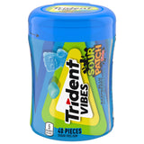 Trident Vibes SOUR PATCH KIDS Chewing Gum – Afternoon Pick-Me-Up for Study Sessions and Workouts, 5-Calorie Pieces
