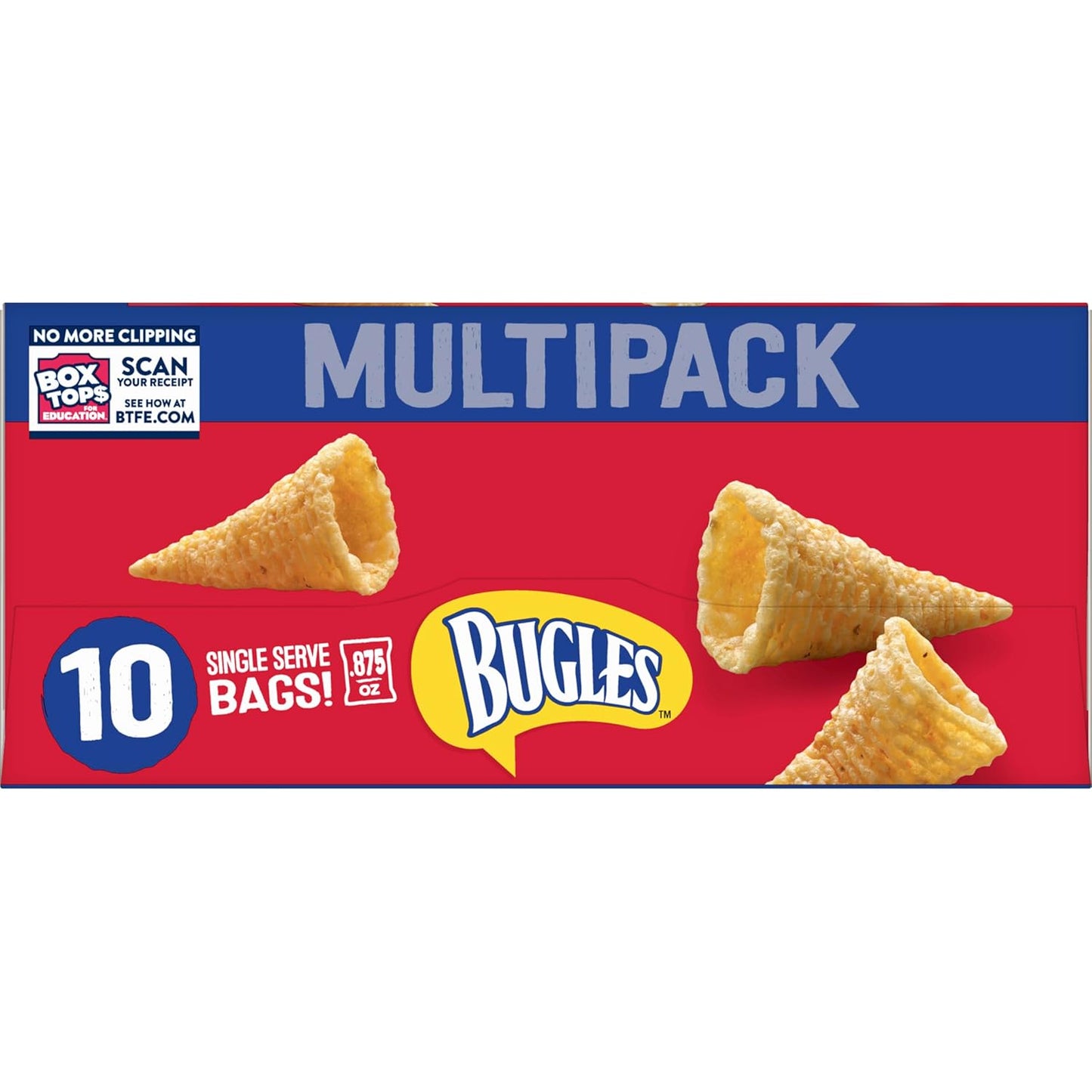 Bugles Original Snack Bags – Travel-Friendly Multipack for Road Trips, Beach Days, and Park Picnics, 8.75 oz
