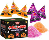 Sour Popping Rock Halloween Treats for Children – Individually Wrapped Bulk Candy for Playroom Parties and Trick-or-Treat Bowls