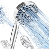 BESAQUO 9-Spray High Pressure Handheld Shower Head with Power Wash for Parent-Friendly Kids Bathroom Bath Time