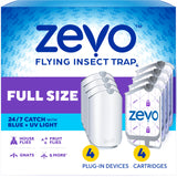 Zevo Indoor Bug Trap – Living Room Fruit Fly Catcher Near Fruit Bowls, Blends With Neutral and Farmhouse Interiors