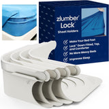 ZlumberLock Corner Sheet Keepers – Cozy Guest Bedroom Essentials, Low-Profile Design Keeps Linens Smooth and Uncluttered