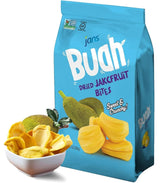 Jans Buah Dried Jackfruit Chips 7 Oz – Backpack-Friendly Snack for Picnics and Outdoor Exploration, Single-Serve Bag