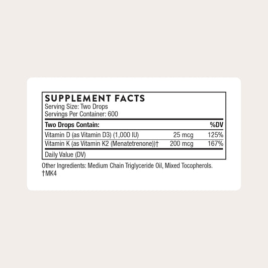 liquid d3 + k2 (mk-4) combination formula