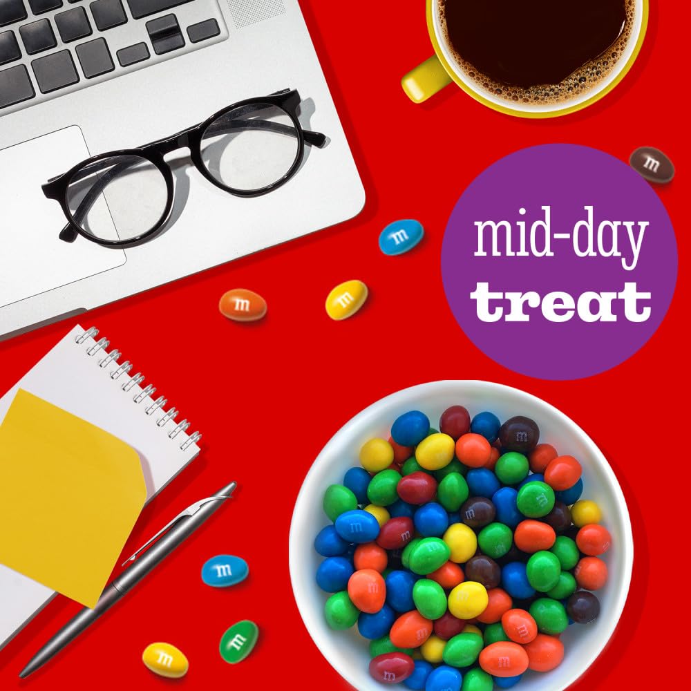 M&M'S Peanut Milk Chocolate Candy 38 oz Party Bag – Birthday Gift for Coworkers and Holiday Hostess Present