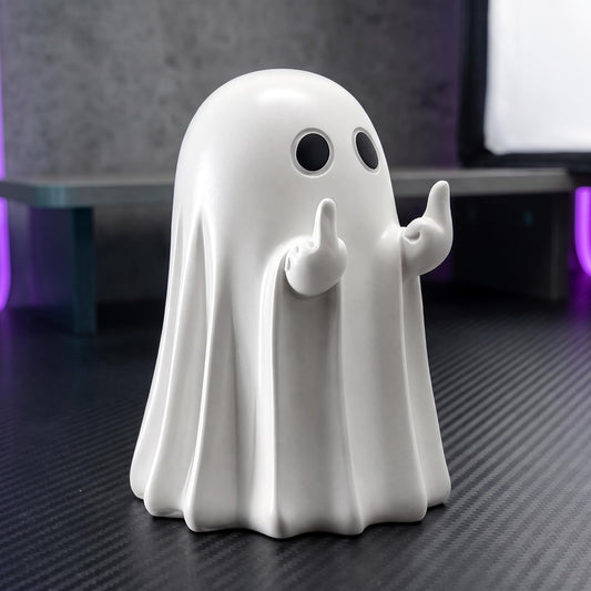 matte finish that absorbs light for a soft, non-glossy ghost look