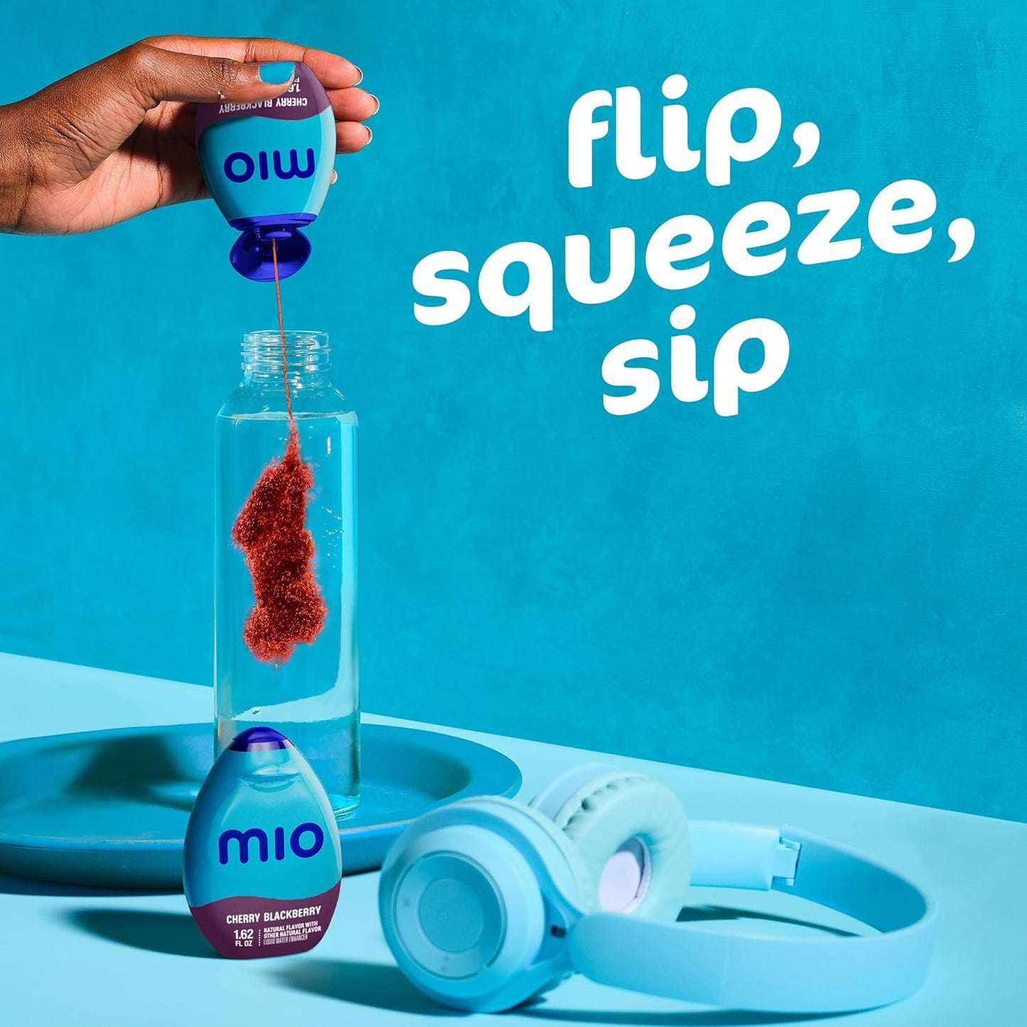 mio Sugar-Free Water Flavoring – Cherry Blackberry Drops to Keep in Your Work Bag and Fuel Productive Afternoons, 1.62 fl oz