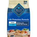 Blue Buffalo Life Protection Senior Dry Dog Food – Crafted with Real Deboned Chicken and Wholesome Grains for Mature Dogs, 15 lb