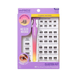 KISS imPRESS No-Glue Press-On Lashes – Irritation-Free Self-Adhesive Lash Clusters for Sensitive Eyes