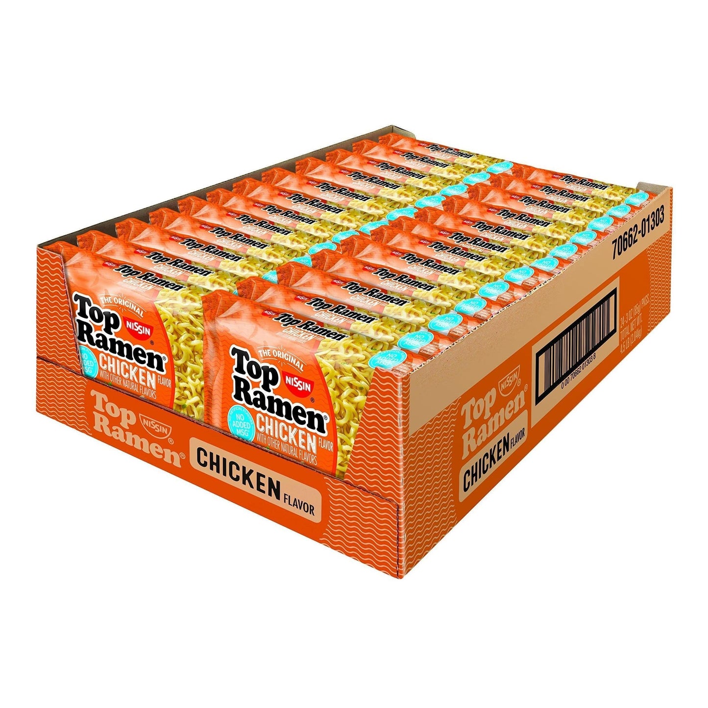 Nissin Top Ramen Bowl – Compact Noodle Bowl for Cabin Stays and Weekend Travel, Shrimp 6-Pack
