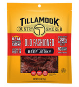 Tillamook Country Smoker Beef Jerky Tajin Seasoning – No Artificial Additives Keto Snack for Wellness Routines and Clean Diets, 2.2 oz