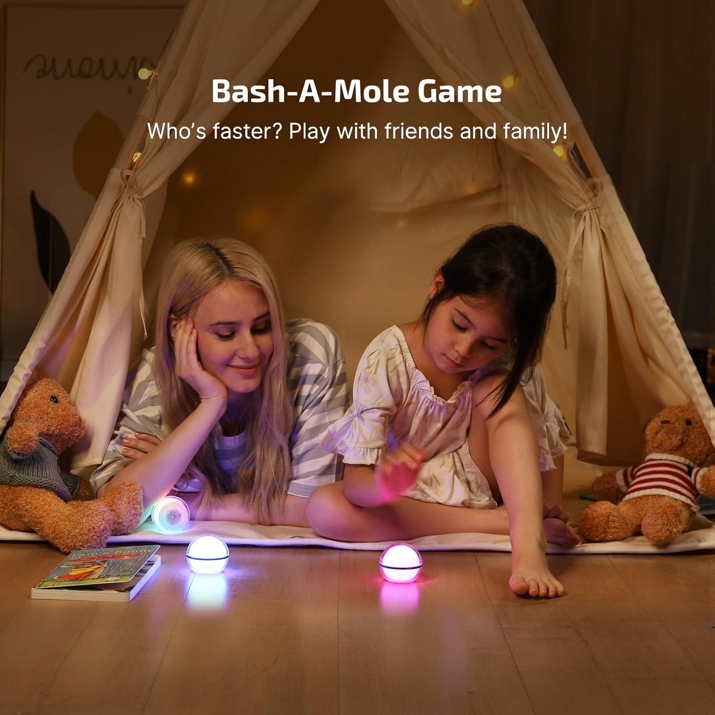 OLIGHT Sphere Toddler Lamp – Rechargeable Bedroom Light with Stepless Dimming and No Heat Emission for Child Safety