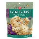 GIN GINS Original Ginger Chews – Less-Is-More Vegan Candy with Real Ginger and Clean Label, 3oz Bag