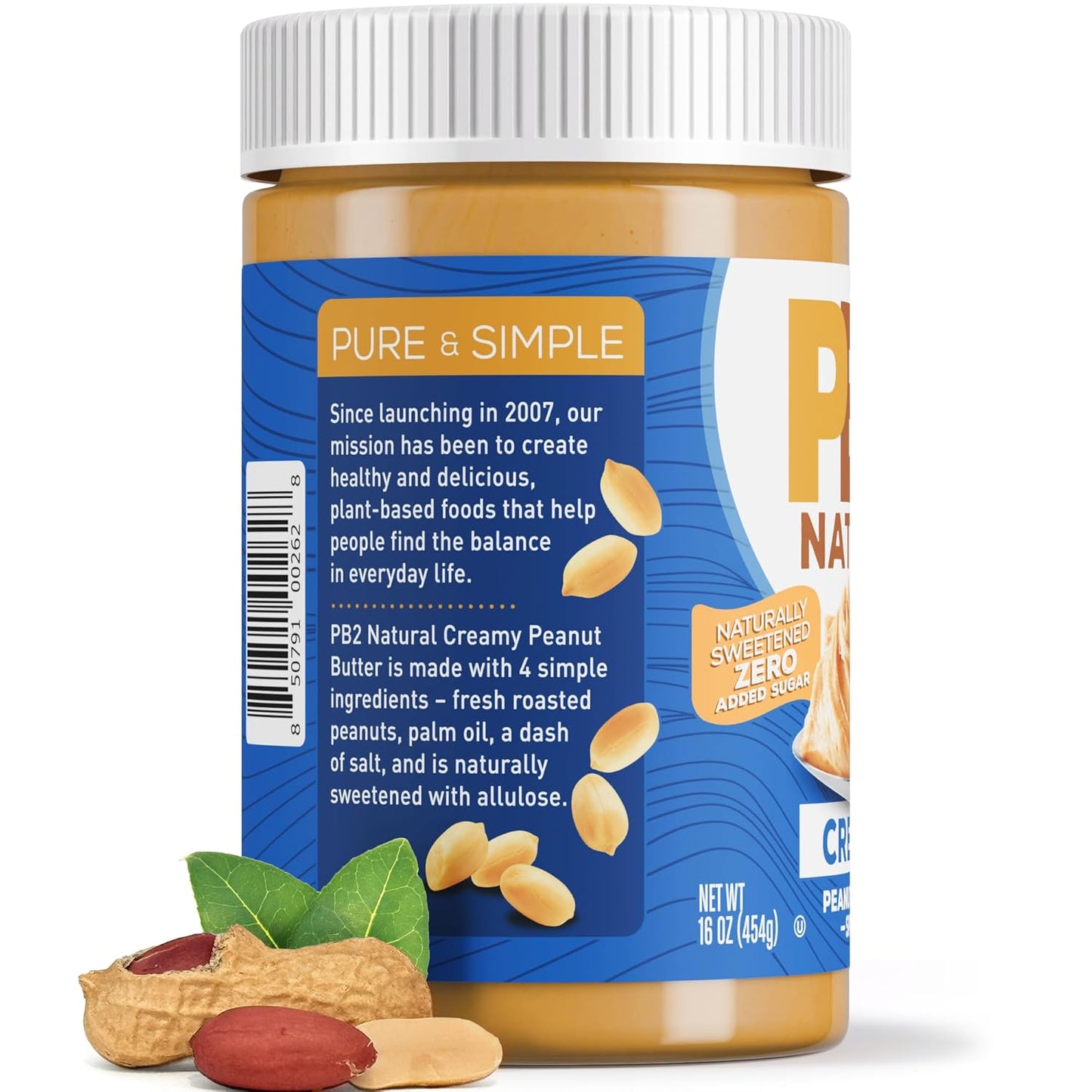 PB2 Natural Creamy Peanut Butter – Playdate-Ready Pantry Jar for Parents Who Want a Cleaner Nut Butter for Kids