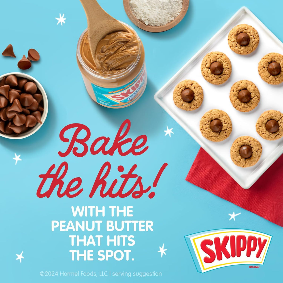 SKIPPY Creamy Peanut Butter – After-School Snack Pairing for Celery and Apple Slices, 2 Jars