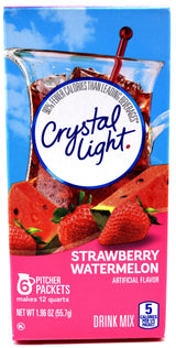 Crystal Light Strawberry Watermelon – Crowd-Pleasing Strawberry Watermelon Drink for Family Gatherings and Kids’ Snack Time, 1.96 oz