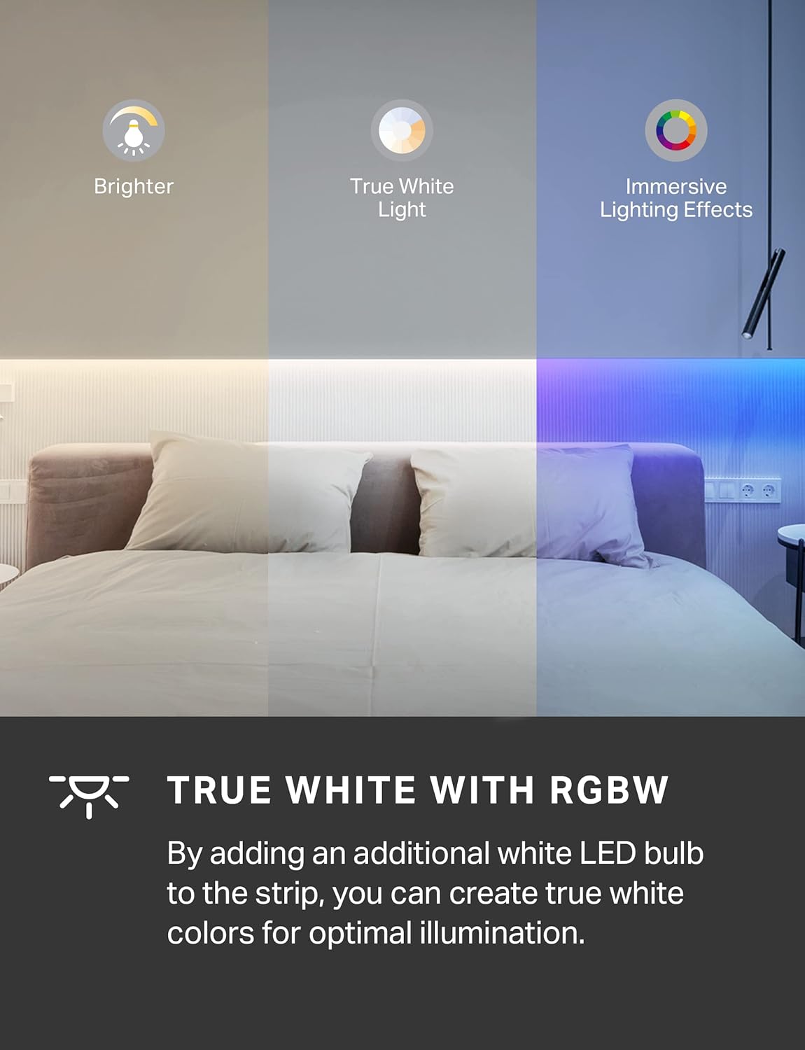 Tapo TP-Link RGBWIC Strip Lights – Birthday Gift for Her with Music Sync and Voice Control