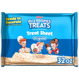 Rice Krispies Treats Pre-Made Sheet – No-Mess Treat Base for Outdoor Birthday Parties, 32oz