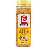 Lawry's Perfect Blend Chicken & Poultry Rub, 24.5 oz – Clean-Ingredient Chicken Rub Free of High-Fructose Corn Syrup for Health-Conscious Families