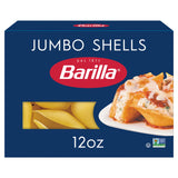 Barilla Jumbo Shells Pasta - Non-GMO Italian Dinner Base for Balanced Weekly Meal Prep, 12 oz.