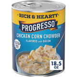 Progresso Shelf-Stable Chicken Corn Chowder — Nourishing Single-Serve Soup Option for Small Apartments, 18.5 oz
