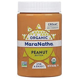 MaraNatha Organic Creamy Peanut Butter for Playdate Snack Boards, Kosher Certified Spread