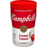 Campbell's Sipping Soup Creamy Tomato – Compact Tomato Bisque Cup for Clutter-Free Office Pantry Storage