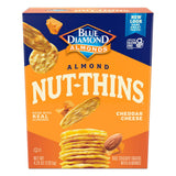 Blue Diamond Almonds Nut Thins Cheddar Cheese – Travel-Friendly Almond Cracker for Camping and Road Trip Snacking