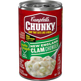 Campbell's Chunky Healthy Request New England Clam Chowder 18.8 oz – Satisfying Light Meal for Balanced Eating Routines, Single-Serve Can