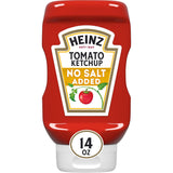Heinz Salt-Free Ketchup – Reliable Heart-Healthy Topping for Sodium-Restricted Diets, 14 oz Squeeze