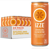 Izze Sparkling Juice – Office Breakroom Sparkling Beverage for Mid-Workday Refresh, 24 Cans Variety