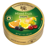 Cavendish & Harvey Sour Cherry Hard Candy 200g Branded Tin – Luxurious Thank-You and Get-Well Gift for Coworkers and Hosts