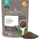 Navitas Organics Chia Seeds – Sustained Energy Seed for Professionals Seeking No Prep Lunchbox Nutrition