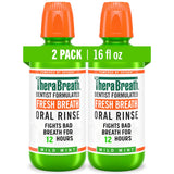 TheraBreath Fresh Breath Mouthwash – Mindful Self-Care Rinse for Sensitive Mouths, Oxygen-Powered 24-Hour Freshness, 16 Fl Oz (2-Pack)