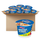 Kellogg's Frosted Flakes Cereal Cups – Time-Saving Grab-and-Go Cup for Hardworking Parents and Professionals, 12 Pack