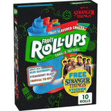 Fruit Roll-Ups Stranger Things Edition Picnic and Backyard Movie Snack, Kid Friendly Portable Fruit Rolls, 5 oz