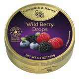 Cavendish & Harvey Wild Berry Hard Candy Drops – Elegant Pastel Tin Doubling as Coffee Table Centerpiece