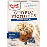 Duncan Hines Simple Mornings Blueberry Streusel Premium Muffin Mix – Thoughtful Hostess Gift for Friends Who Love Homemade Baking