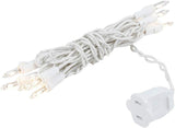 Novelty Lights Decorative Mini String Lights for Bookshelf and Headboard Decor, 10 Warm Glow Incandescent Bulbs on 5.5ft White Craft Wire