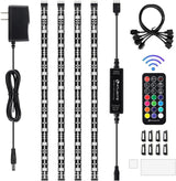 HitLights LED Strip Lights – Intentional Home Lighting, Uncluttered RGB Bias Light for Workspace and Media Wall